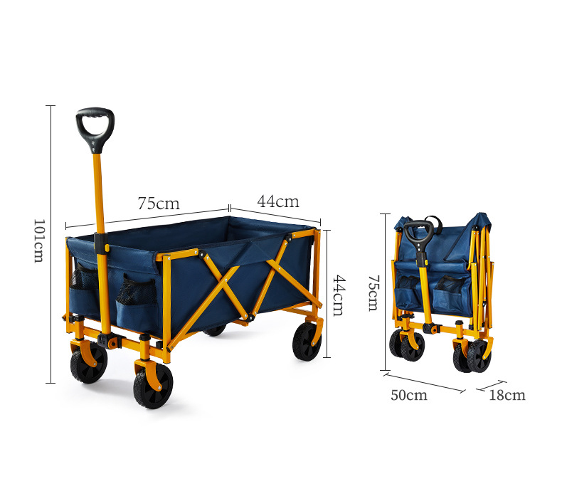 Collapsible Foldable Wagon, Be - Outdoor Camping Folding Table recension och pris