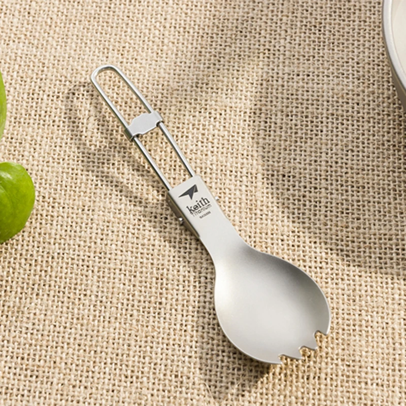 Keith Titanium Spork Foldable  - Outdoor Camping Dining Set recension och pris