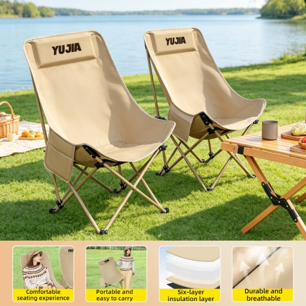 Outdoor Folding Chair, Portabl - Outdoor Camping High Chair recension och pris