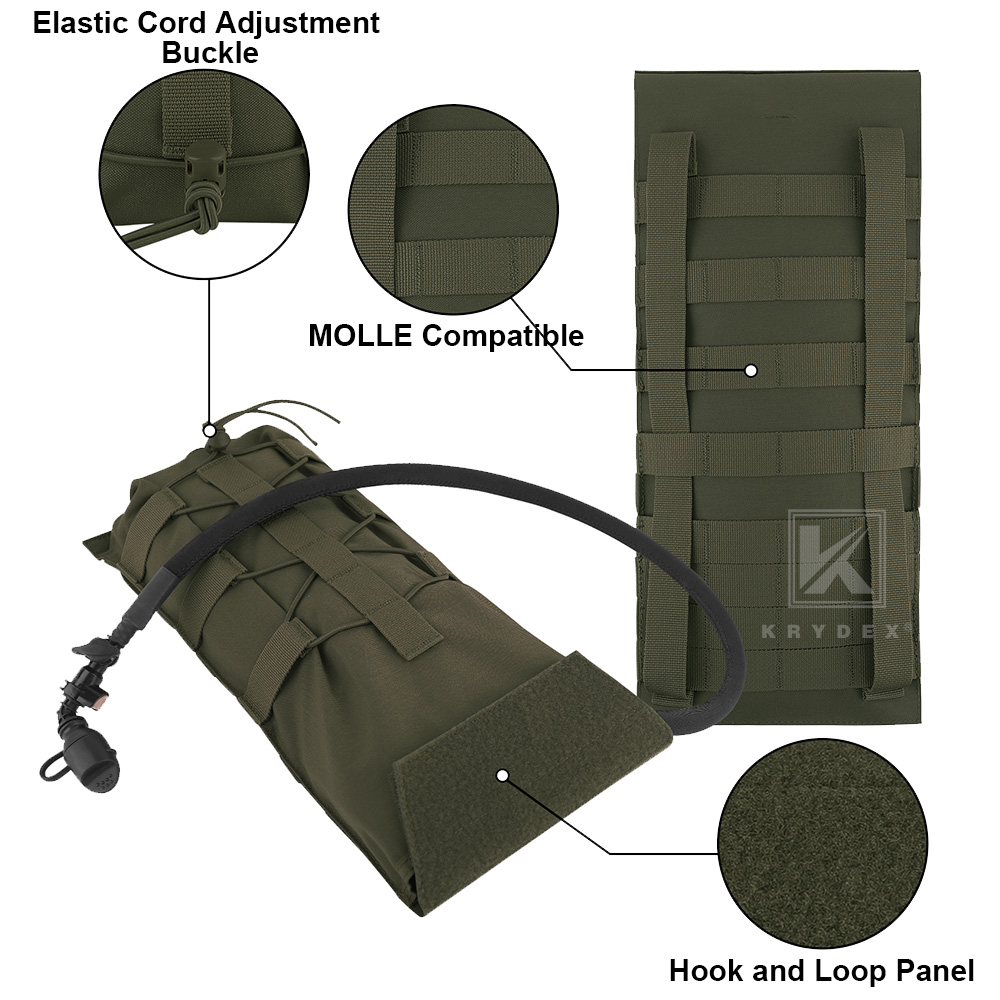 KRYDEX Tactical 3L Hydration M - Outdoor Camping Vest recension och pris